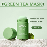 Mascarilla de té verde para la cara, barro de limpieza profunda, mascarilla de arcilla purificante de té verde para eliminar puntos negros, antiacné